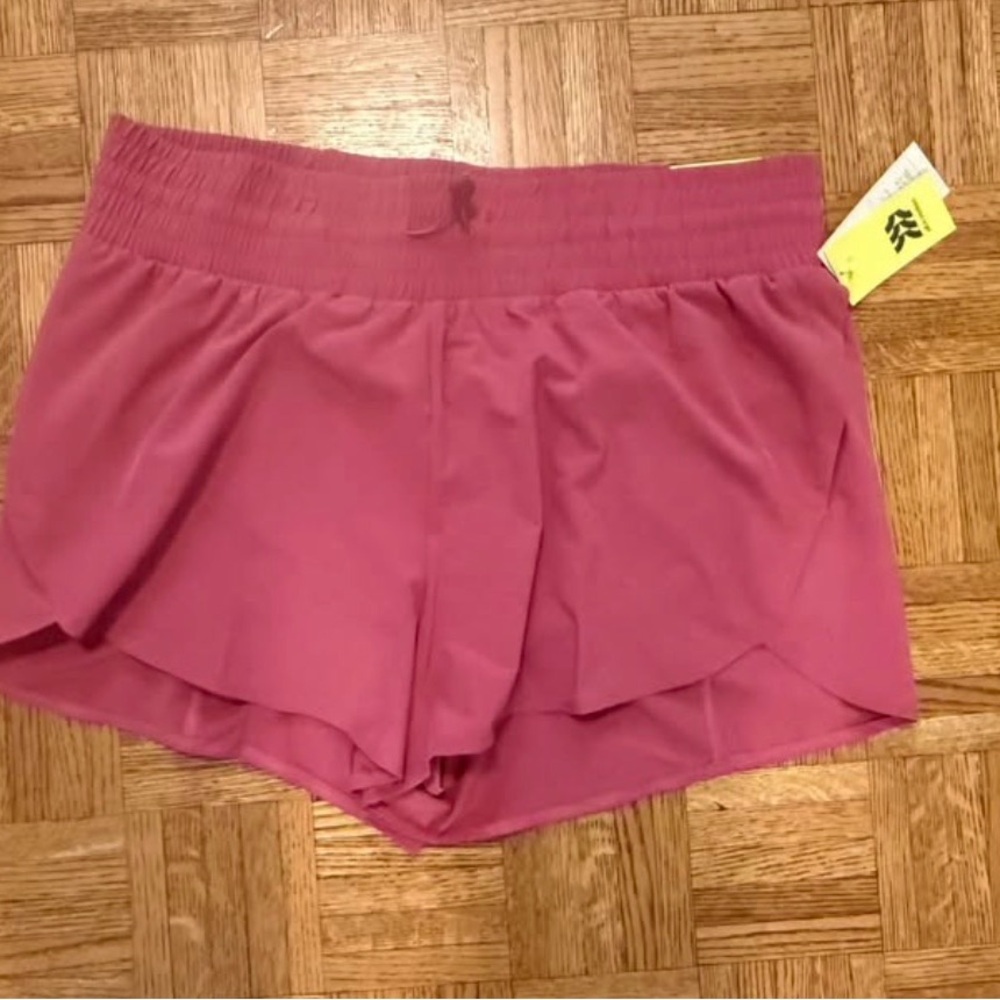 All In Motion Women’s High-Rise Woven Active Shorts 3” Mauve Pink XL NWT